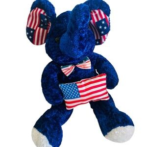 Elephant Crackle 4th of July Patriotic Plush